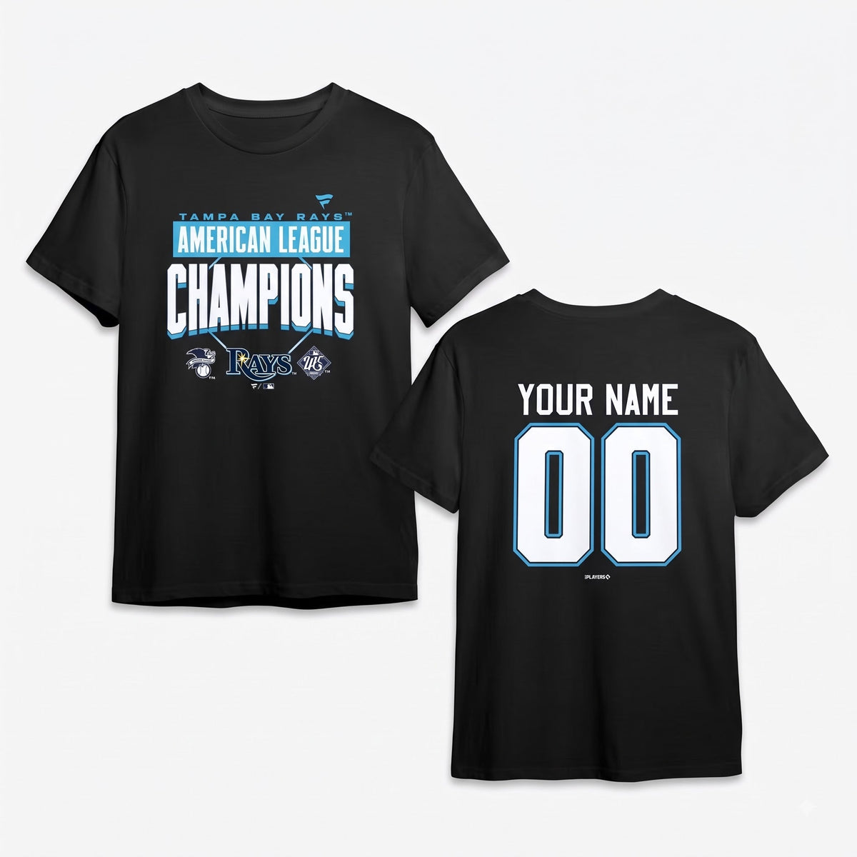 TBR American League Champions 2026 Custom Two Sides T-Shirt - Printed V7