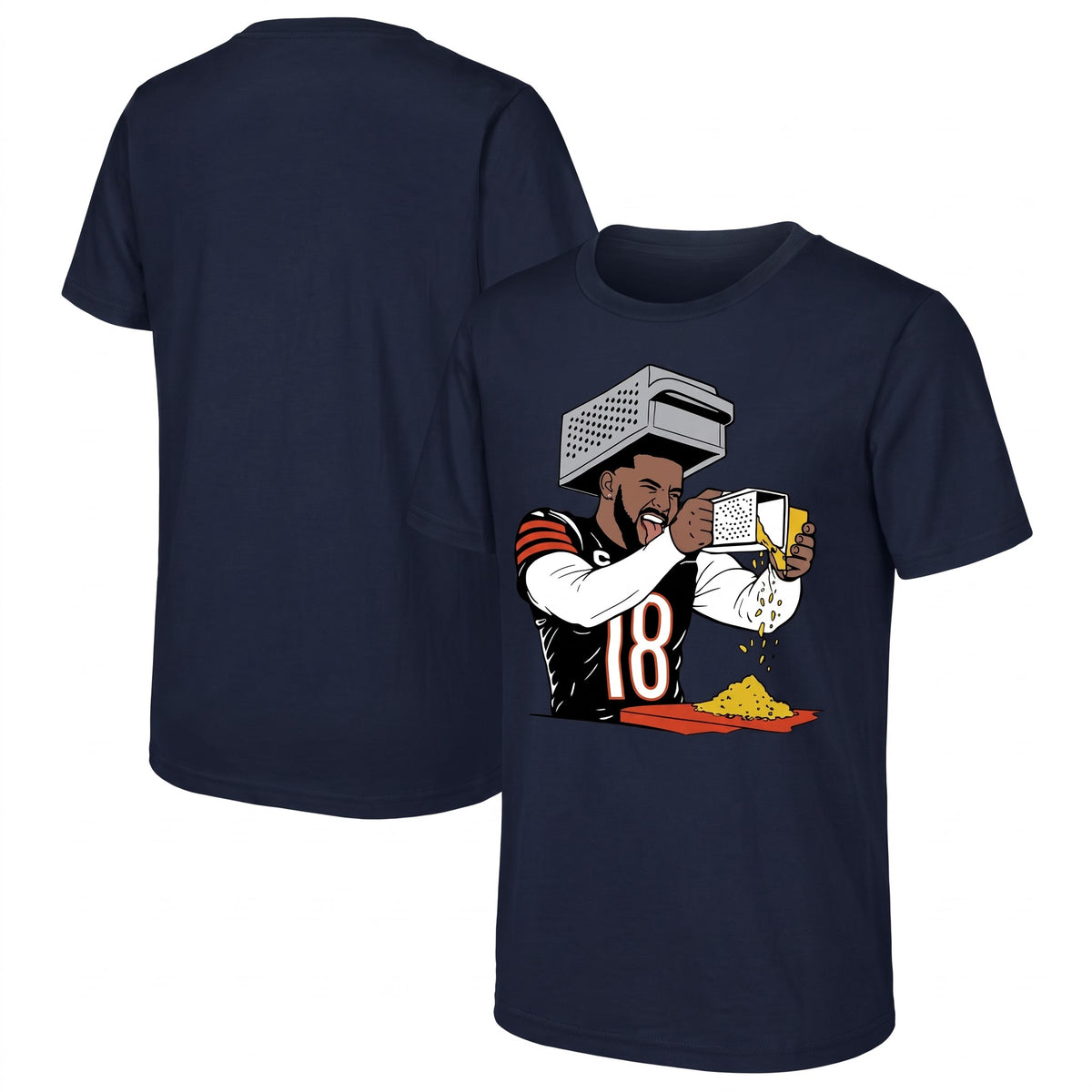 Chicago Bears Caleb Williams One Side Printed T-Shirt V3
