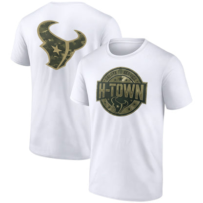 HOU x Salute To Service 2026 Edition Two Sides T-Shirt - Printed V4