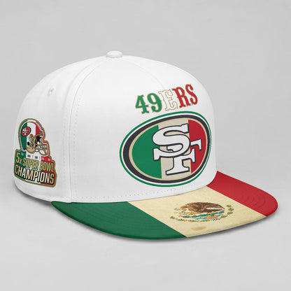 SF 80th Anniversary Mexico Edition Personalized Snapback Cap - Printed