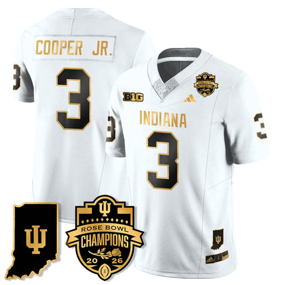 Indiana H Vapor Limited Football Gold Jersey - Rose Bowl Champions - All Stitched