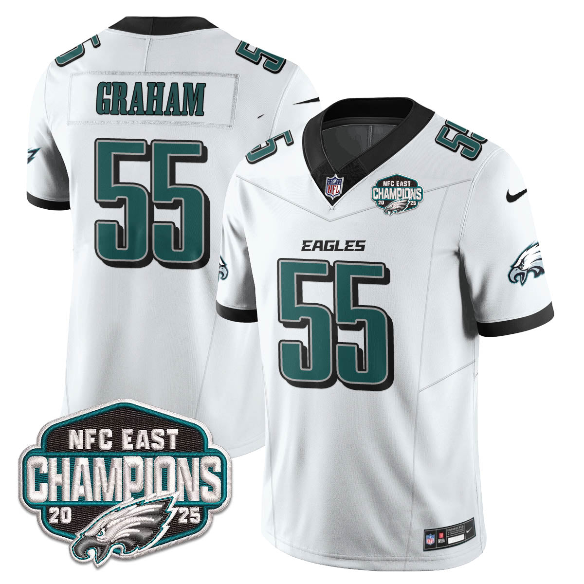 PHI NFC East Champions Vapor Limited Jersey - All Stitched