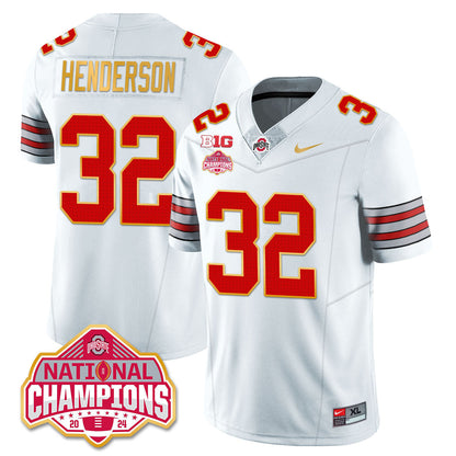 OSU 'Heritage Stripe' 2025 CFP Patch - National Champions Jersey N19 - All Stitched