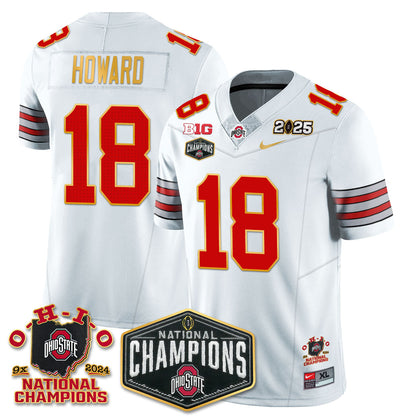 OSU 'Heritage Stripe' 2025 CFP Patch - National Champions Jersey N8 - All Stitched