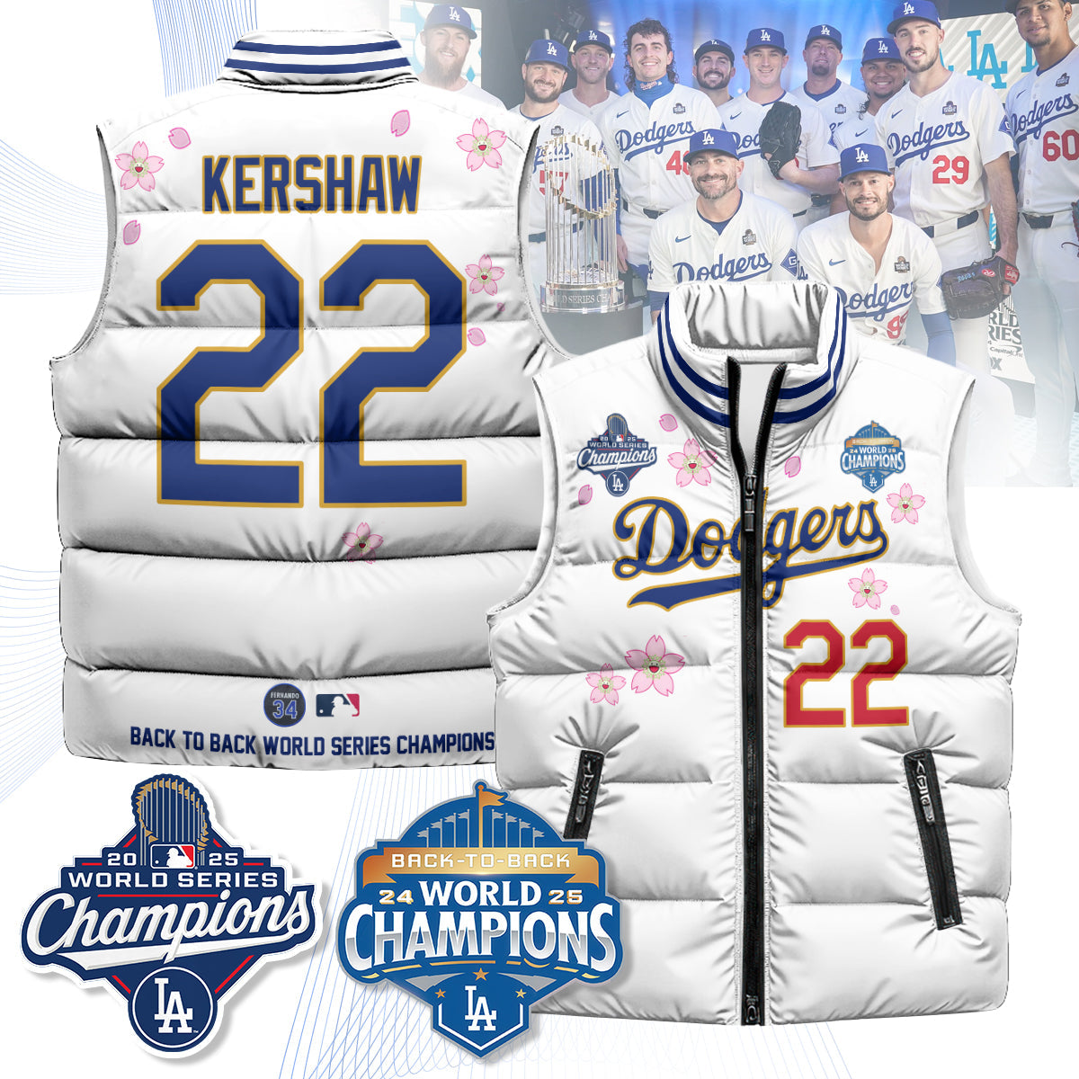 LAD Tokyo 2025 World Series Champions Puffer Vest