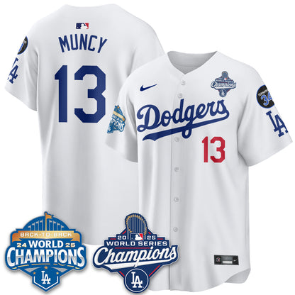 LAD 2025 World Series Champions Jersey - All Stitched N2