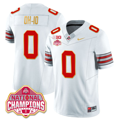 OSU 'Heritage Stripe' 2025 CFP Patch - National Champions Jersey N19 - All Stitched