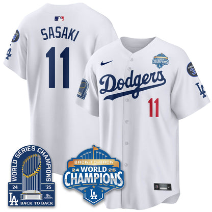 LAD 2025 World Series Champions Jersey - 9x Champs - All Stitched N2