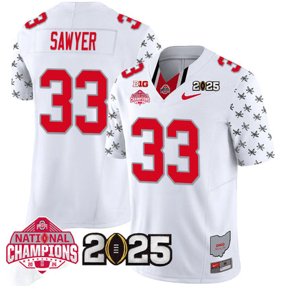 OSU 'Heritage Stripe' 2025 CFP Patch - National Champions Jersey N19 - All Stitched