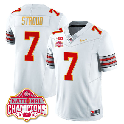 OSU 'Heritage Stripe' 2025 CFP Patch - National Champions Jersey N19 - All Stitched