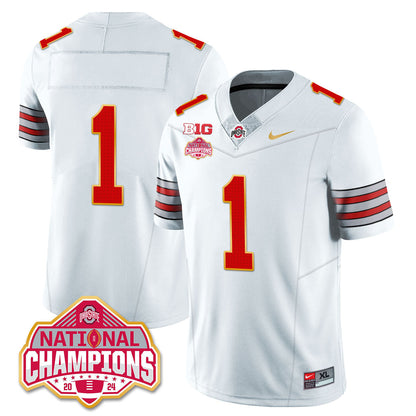 OSU 'Heritage Stripe' 2025 CFP Patch - National Champions Jersey - All Stitched