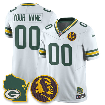 GB Vapor Limited Custom Jersey - John Madden Patch - All Stitched