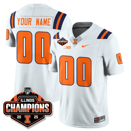 ILL Football 2025 Music City Bowl Champions Limited Custom Jersey - Stitched