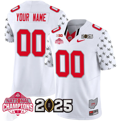 Custom Name/Gender OSU 'Heritage Stripe' 2025 CFP Patch - National Champions Jersey N19 - All Stitched