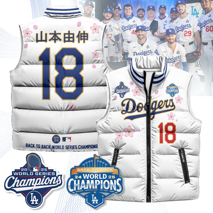 LAD Tokyo 2025 World Series Champions Puffer Vest