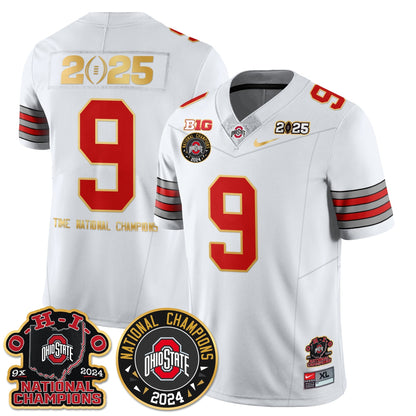 OSU 'Heritage Stripe' 2025 CFP Patch - National Champions Jersey N5 - All Stitched