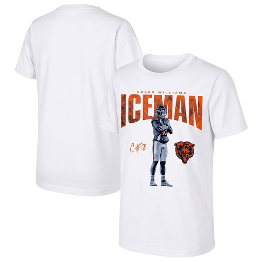 Chicago Bears Caleb Williams One Side Printed T-Shirt V7