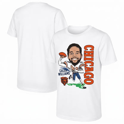 Chicago Bears Caleb Williams One Side Printed T-Shirt V6