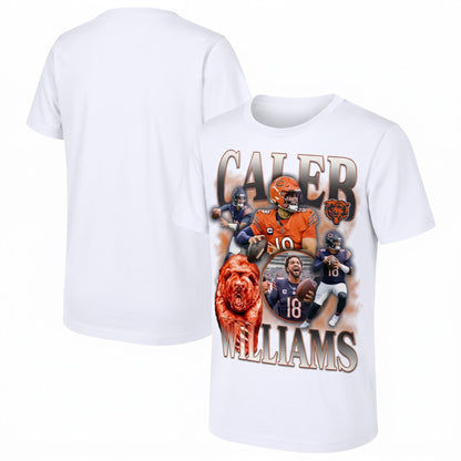 Chicago Bears Caleb Williams One Side Printed T-Shirt V5
