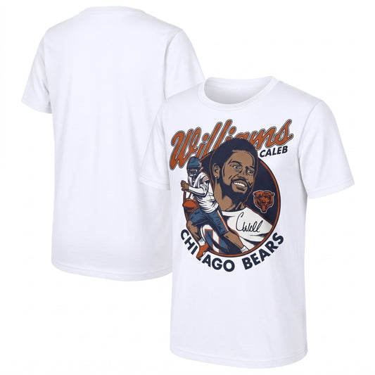 Chicago Bears Caleb Williams One Side Printed T-Shirt V8