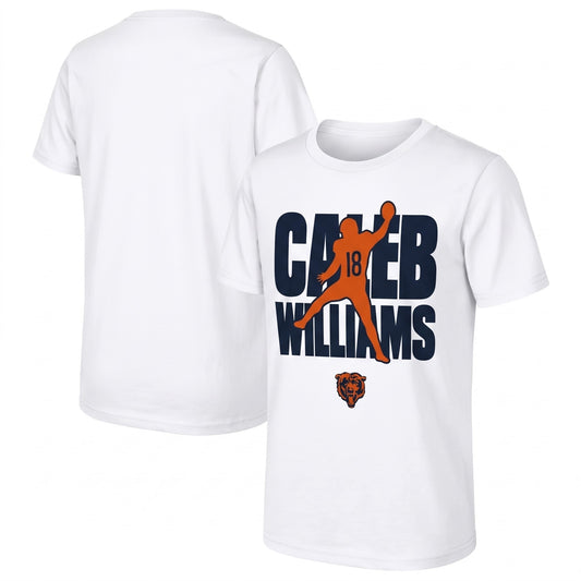 Chicago Bears Caleb Williams One Side Printed T-Shirt V4