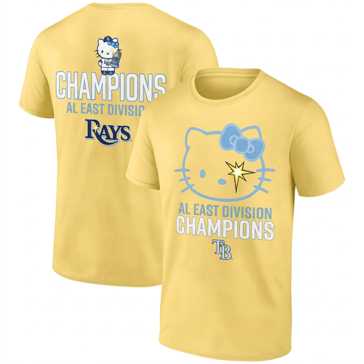 TB x Meow KT AL East Division Champions Two Sides T-Shirt - Printed V4