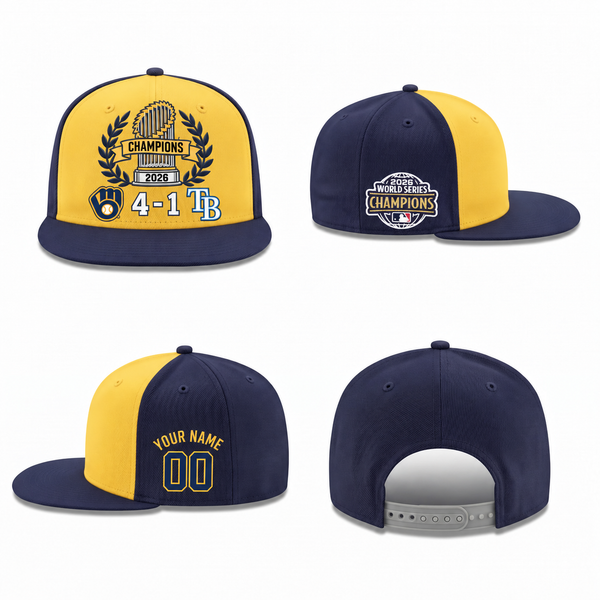 MIL 2026 World Series Champions Personalized Snapback Cap - Printed V7