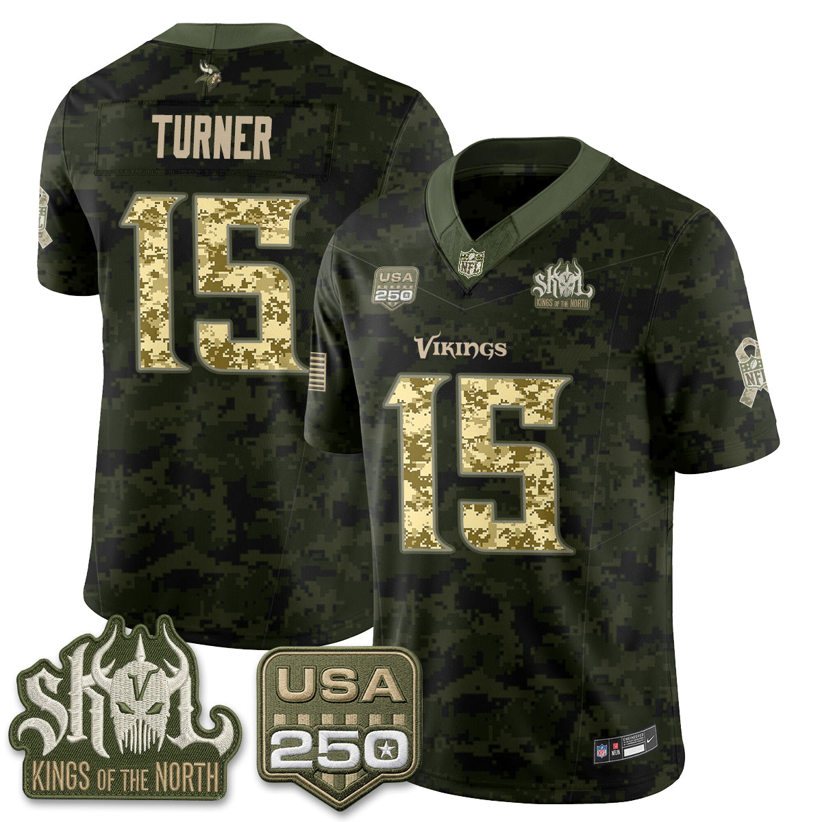 MIN 2026 Salute to Service Edition Vapor Jersey - Stitched