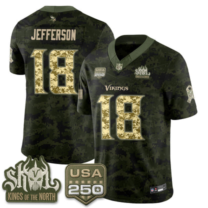 MIN 2026 Salute to Service Edition Vapor Jersey - Stitched