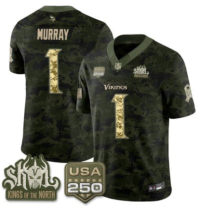 MIN 2026 Salute to Service Edition Vapor Jersey - Stitched