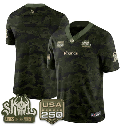 MIN 2026 Salute to Service Edition Vapor Jersey - Stitched