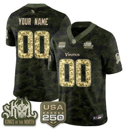 MIN 2026 Salute to Service Edition Vapor Jersey - Stitched