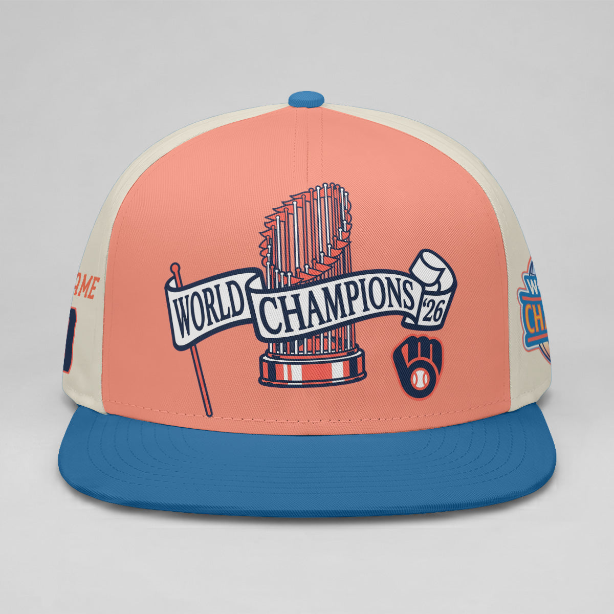 MIL 2026 WS Champions City Connect Personalized Snapback Cap - Printed V7