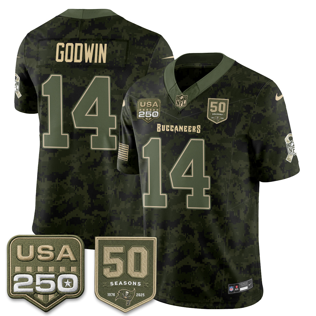 TB 2026 Salute to Service Edition Vapor Jersey - Stitched (Tiktok)