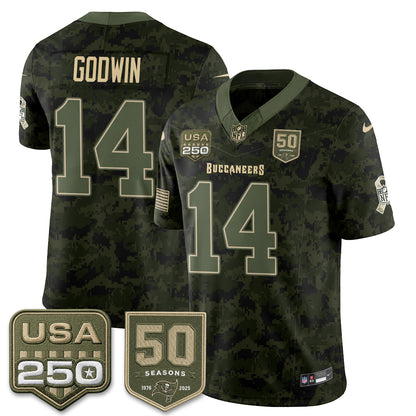 TB 2026 Salute to Service Edition Vapor Jersey - Stitched (Tiktok)