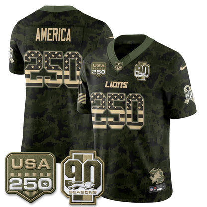 DET 2026 Salute to Service Vapor Jersey - Stitched