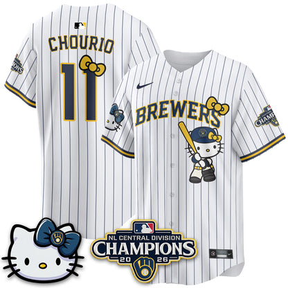 MIL NL Central Champs x Meow KT Vapor Pink Jersey - Stitched