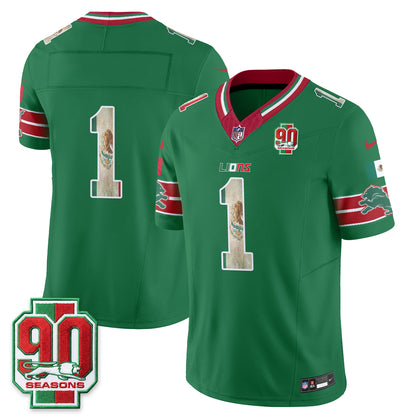 DET Mexico Edition Vapor Jersey - Stitched