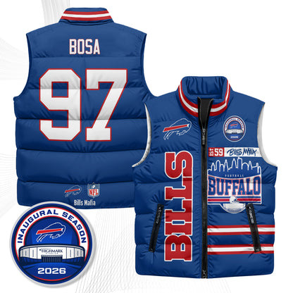 Buffalo Bills "Mafia" Edition Puffer Vest - Printed