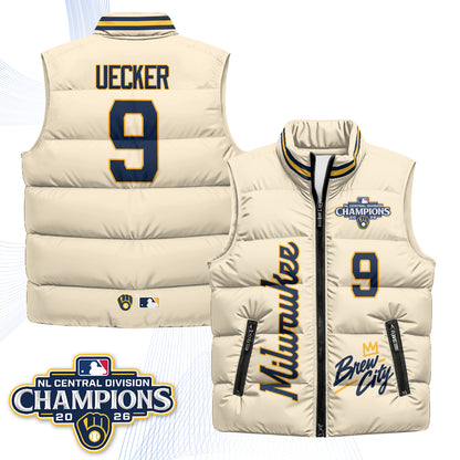 Milwaukee Brewers "Brew City" Puffer Vest V2 - Printed