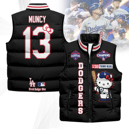 LAD x Meow KT Puffer Vest - Printed