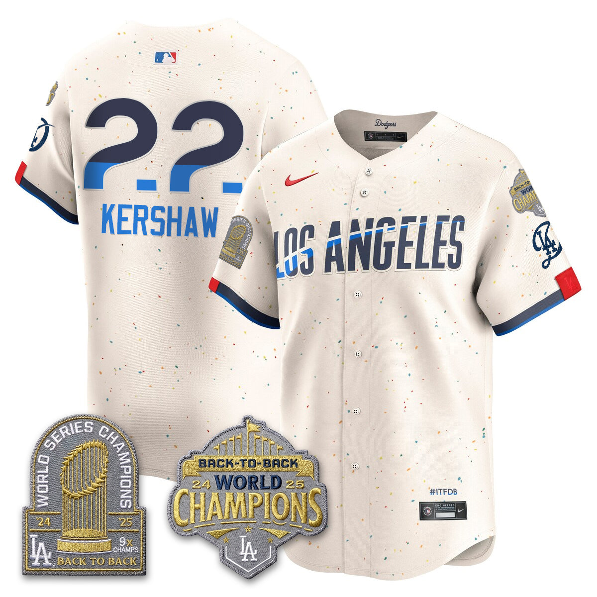 LAD Gold Collection Limited Gold Jersey - 9x & B2B Champs - All Stitched