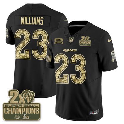 LAR 2026 Salute To Service Vapor Jersey V2- Stitched