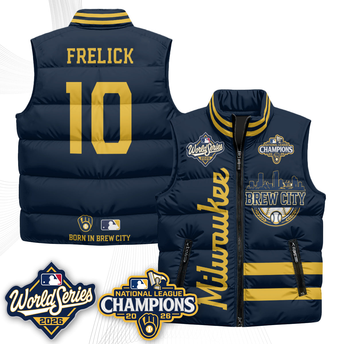 MIL 2026 NL Champions Puffer Vest - Printed