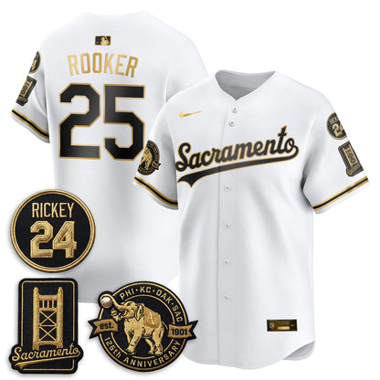 OAK 2026 Alternate Sacramento 125 Years Limited Vapor Gold Edition Jersey - All Stitched