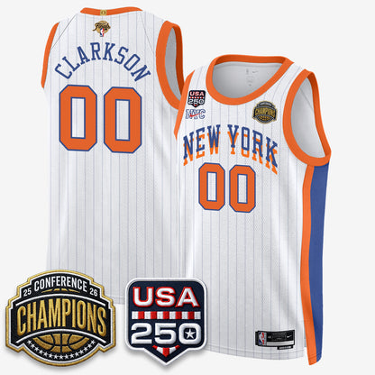 New York Knicks 2026 NBA Eastern Conference Champions City Edition Jersey V2- Stitched