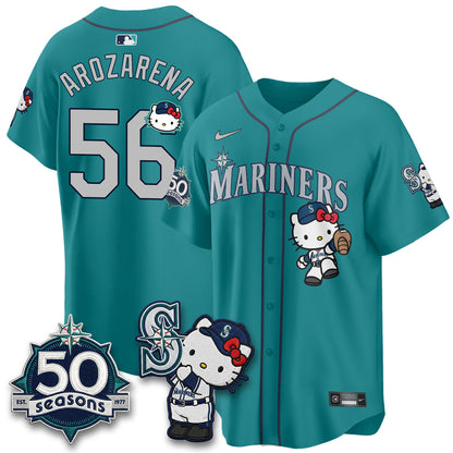 SEA x Meow KT Night Limited Teal Jersey - All Stitched