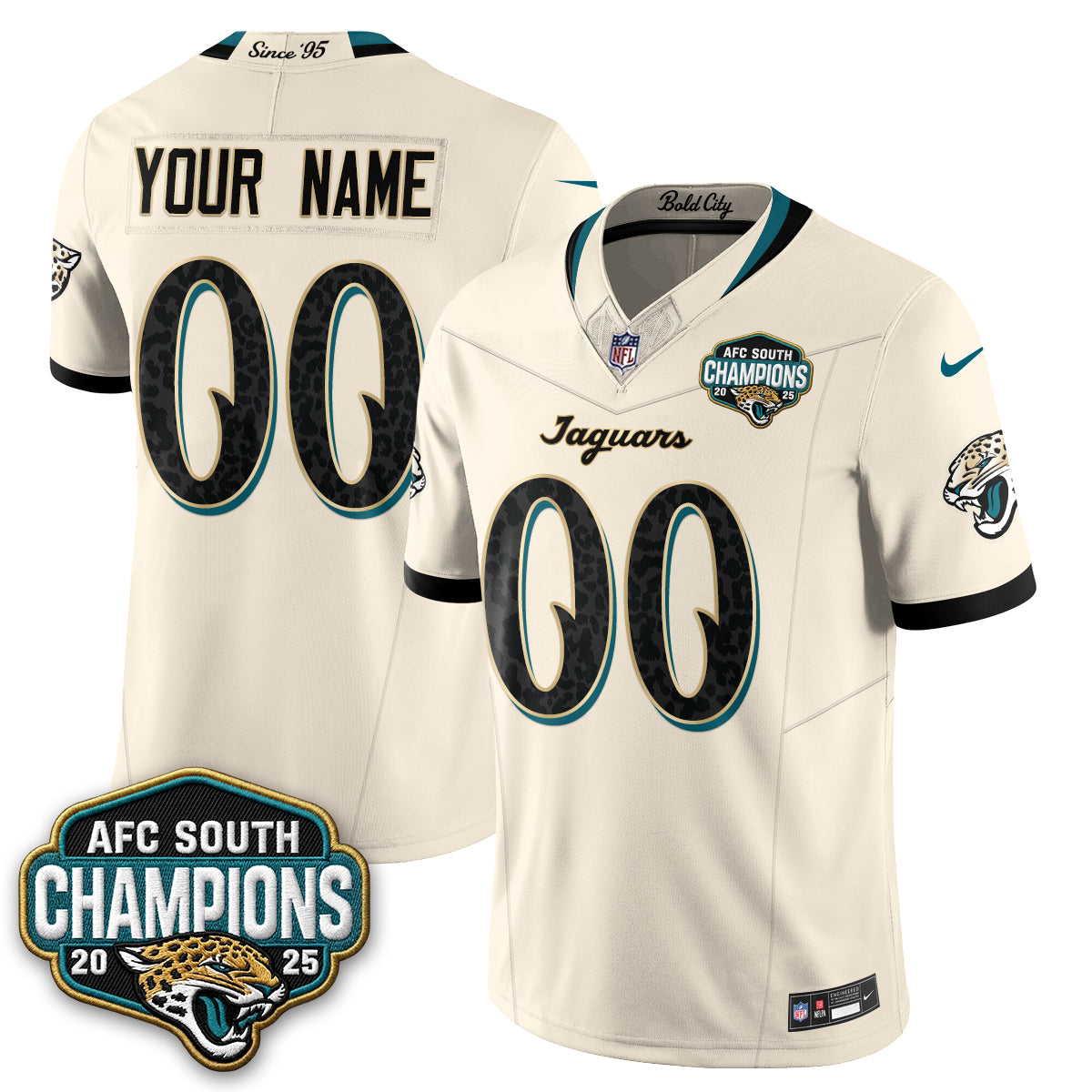 Jacksonville Jaguars 2026 Rivalries Vapor Custom Jersey - Stitched