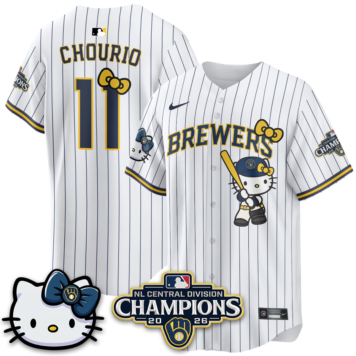 MIL NL Central Champs x Meow KT Vapor Jersey - Stitched