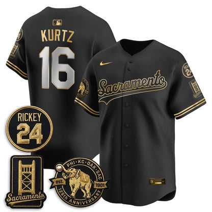 OAK 2026 Alternate Sacramento 125 Years Limited Vapor Gold Edition Jersey - All Stitched